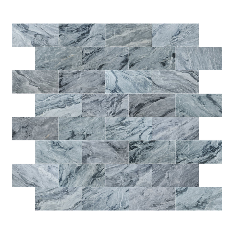 Bardiglio Gray Marble Polished Floor and Wall Tile