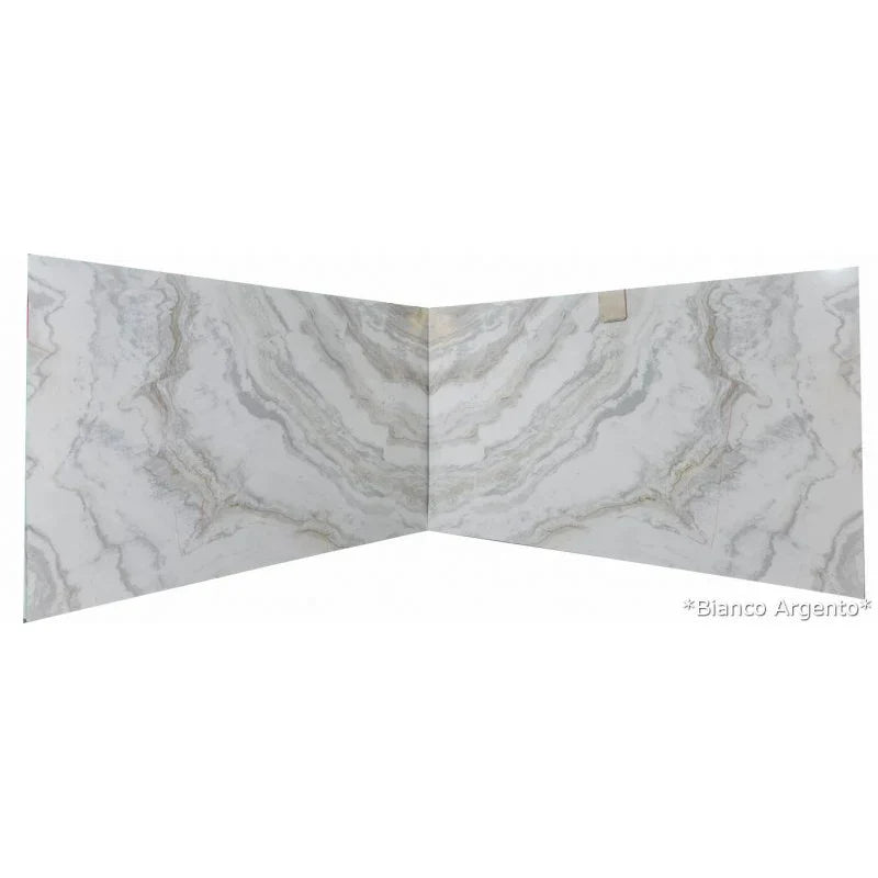 Bianco Argento White Bookmatching Marble Slab