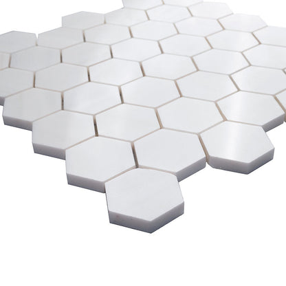 MSI Bianco Dolomite 2” Hexagon Mosaic Tile
