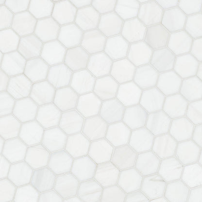 MSI Bianco Dolomite 2” Hexagon Mosaic Tile