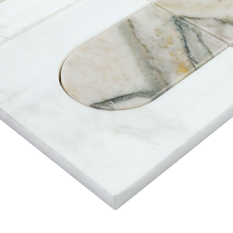 MSI Bianco Dolomite Moderno Polished Mosaic
