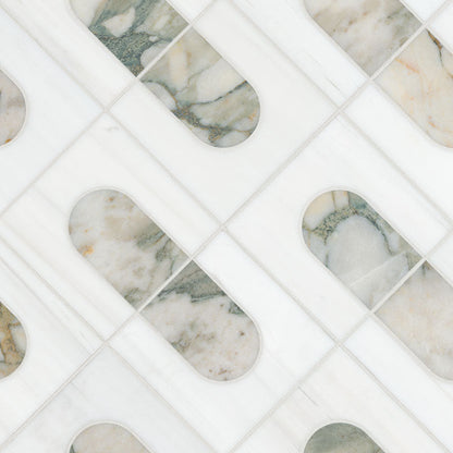 MSI Bianco Dolomite Moderno Polished Mosaic
