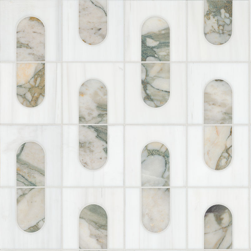 MSI Bianco Dolomite Moderno Polished Mosaic