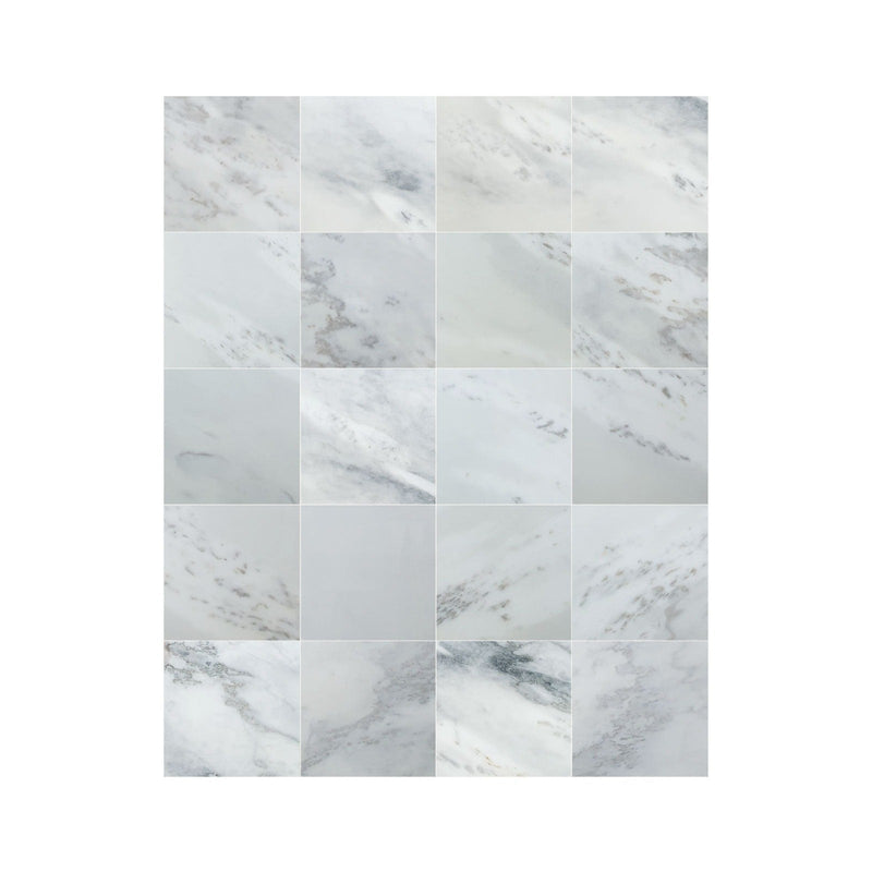 Bianco Ibiza White Marble Polished Floor and Wall Tile