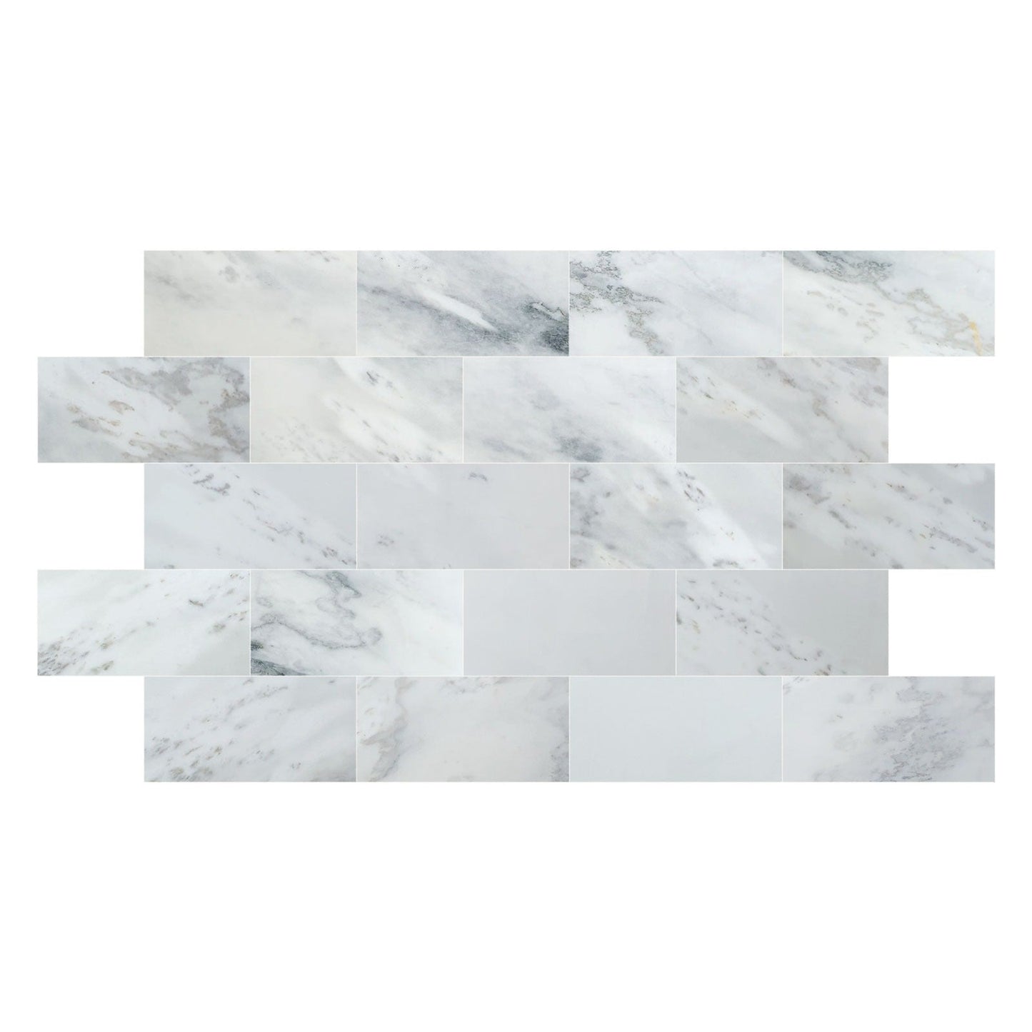 Bianco Ibiza White Marble Polished Floor and Wall Tile