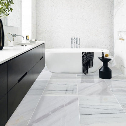 Bianco Lasa Exotic Marble Polished Floor and Wall Tile