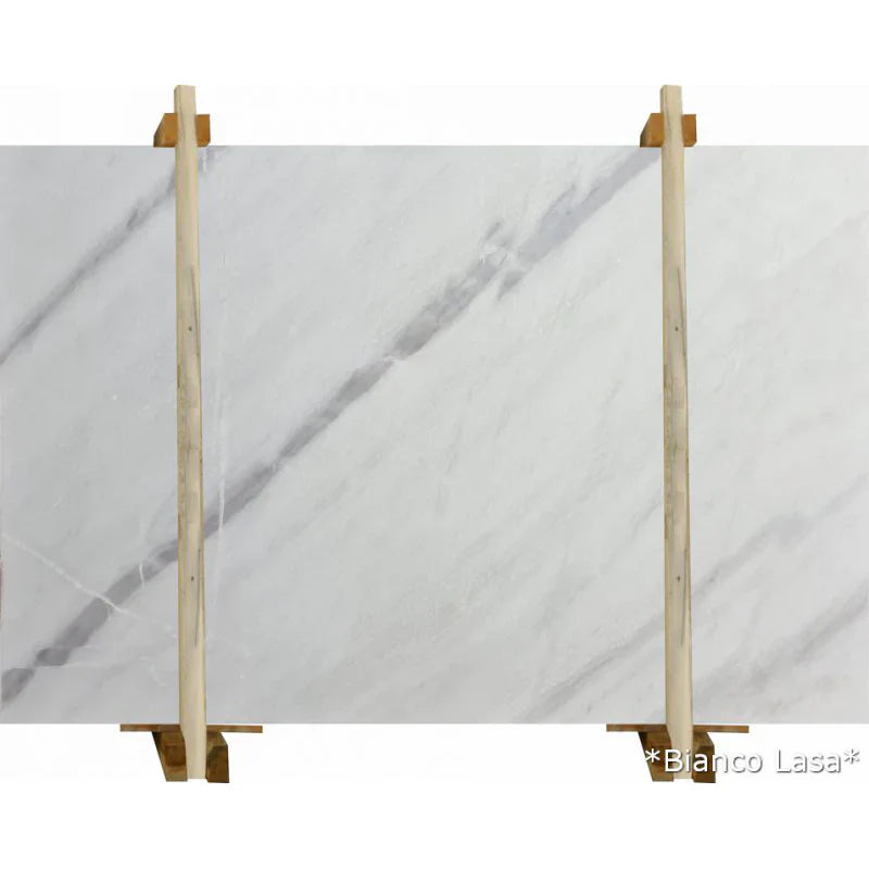 Bianco Lasa White Bookmatching Marble Slabs Polished - Full Truckload