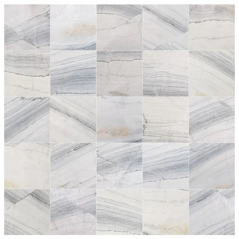 Bianco Massa Exotic Marble Polished Floor and Wall Tile