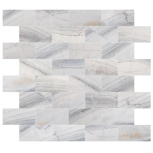 Bianco Massa Exotic Marble Polished Floor and Wall Tile