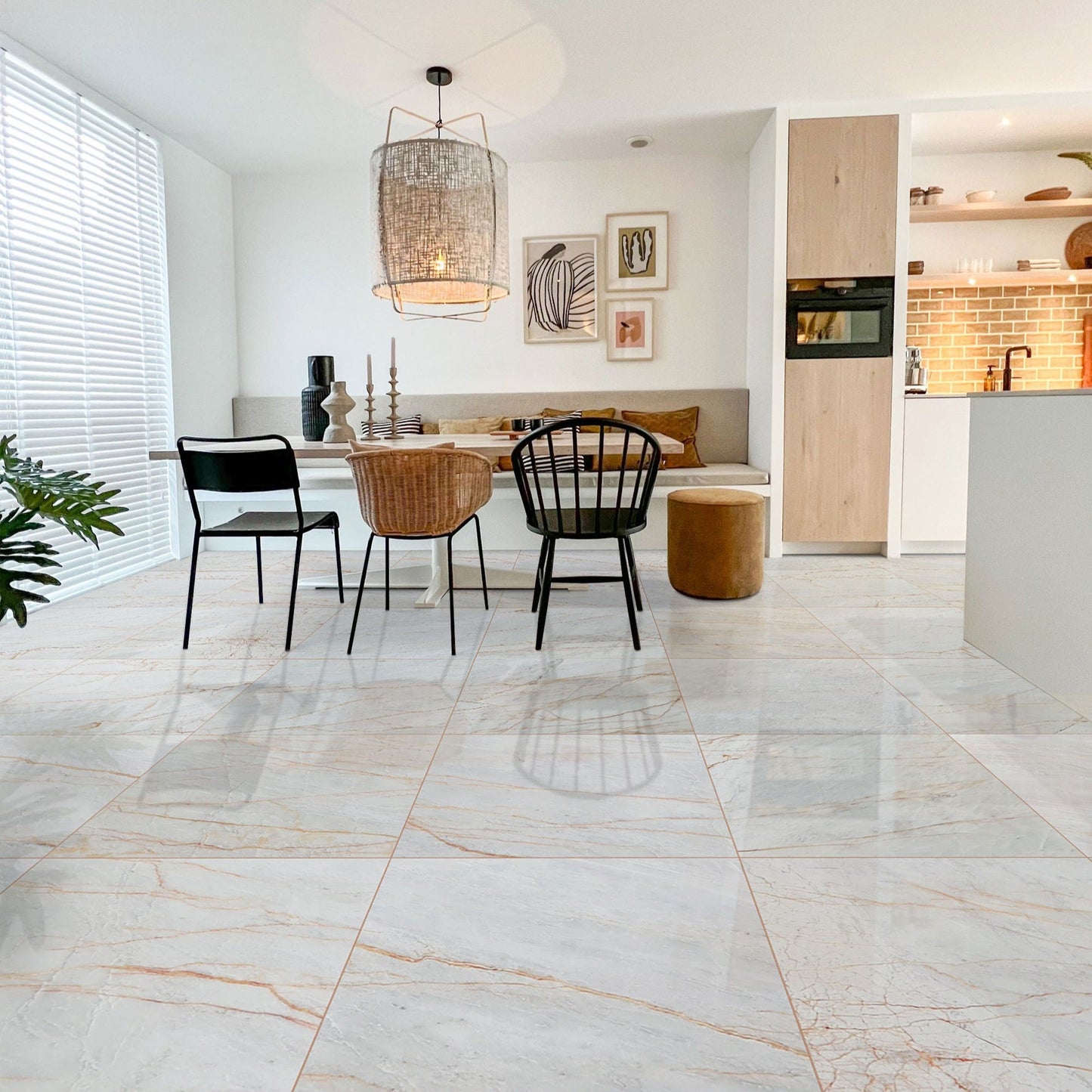 Bianco Venato Exotic Marble Polished Floor and Wall Tile