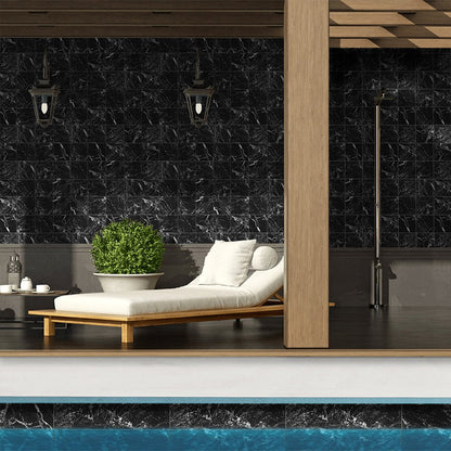 Black Glossy, 6" x 24" - Porcelain Tile - view 11