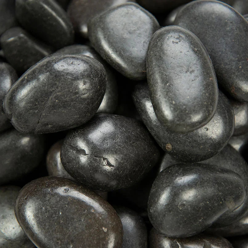 MSI Piedra Black Polished Quartzite Pebble