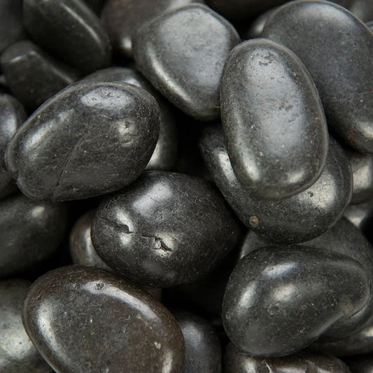 MSI Piedra Black Polished Quartzite Pebble