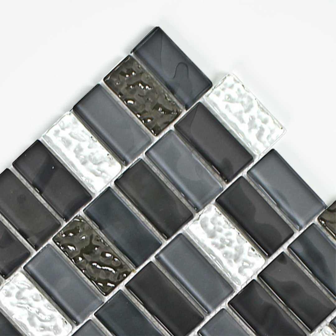 Black Sand, 1" x 2" - Glass Tile - view 8