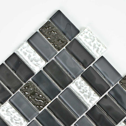Black Sand, 1" x 2" - Glass Tile - view 8