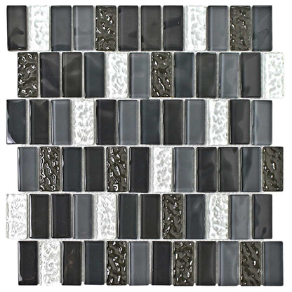 Black Sand, 1" x 2" - Glass Tile - view 7