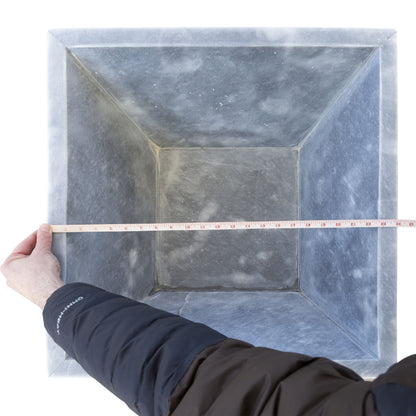 Bluestone Marble Natural Stone Fire Pit 24" x 24" x 8"