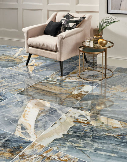 Bluezonai Exotic Marble Polished Floor and Wall Tile