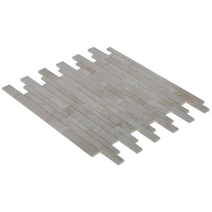 botticino marble mosaic random polished 12"x12" SKU-20012337 angle view