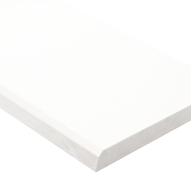 MSI Bright White 4x24 Double Beveled Polished Threshold