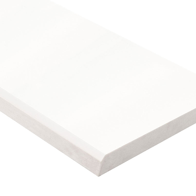 MSI Bright White 6x36 Double Beveled Polished Threshold