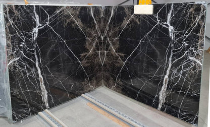 Bruno Perla Exotic Bookmatching Polished Marble Slab