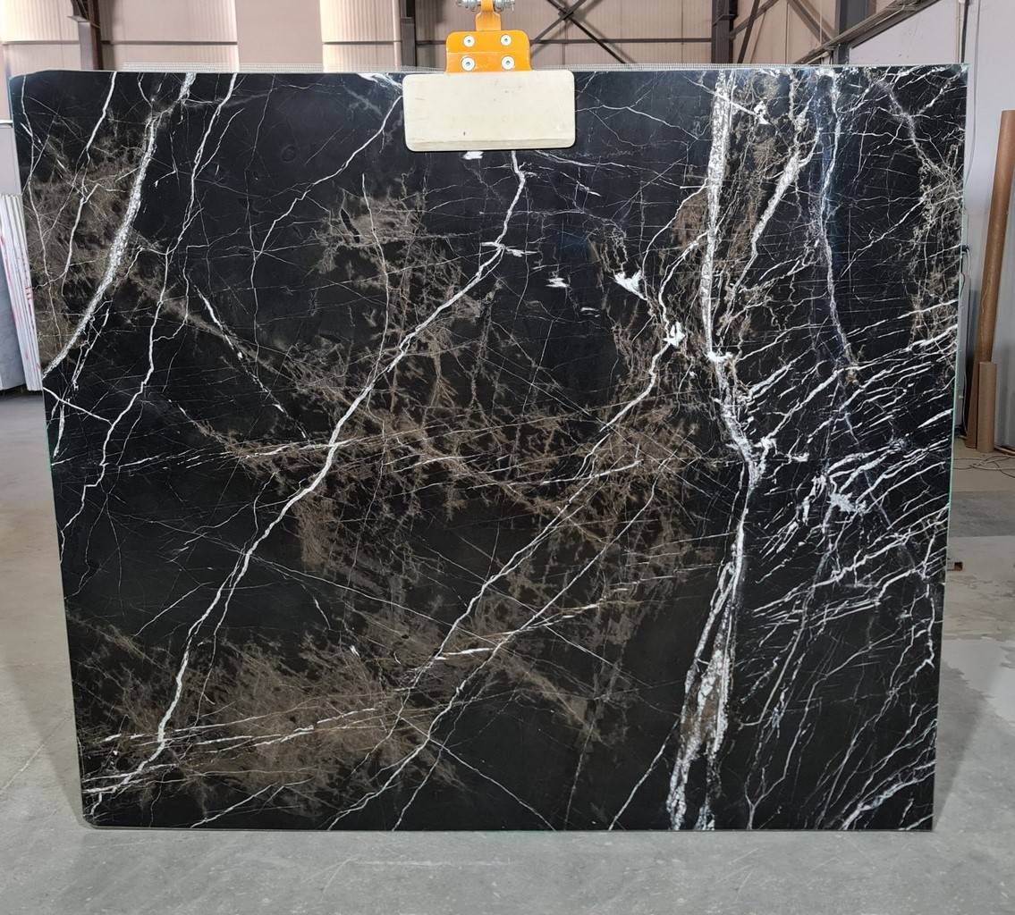 Bruno Perla Exotic Bookmatching Polished Marble Slab