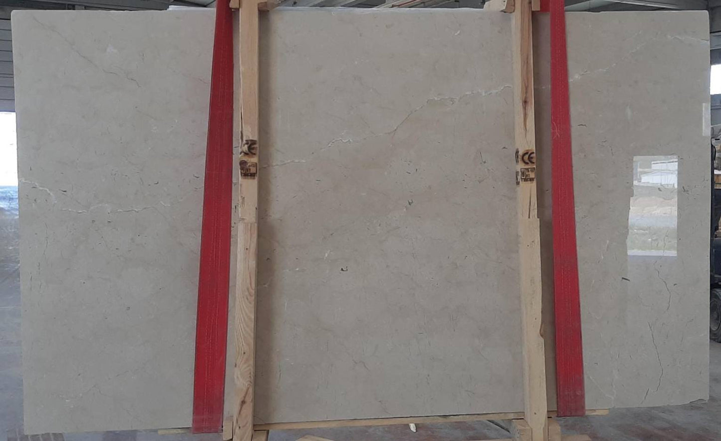 Bursa Light Beige Bookmatching Polished Marble Slab