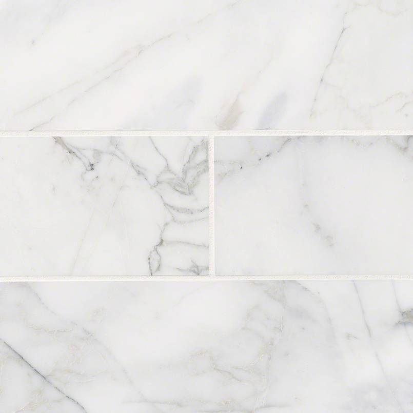 MSI Calacatta Cressa Marble Subway Tile 4x12