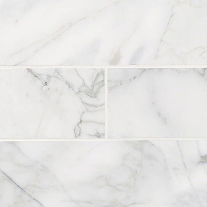 MSI Calacatta Cressa Marble Subway Tile 4x12
