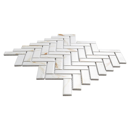 MSI Calacatta Gold Matte 1x3 Herringbone