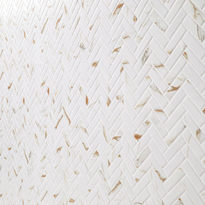 MSI Calacatta Gold Matte 1x3 Herringbone