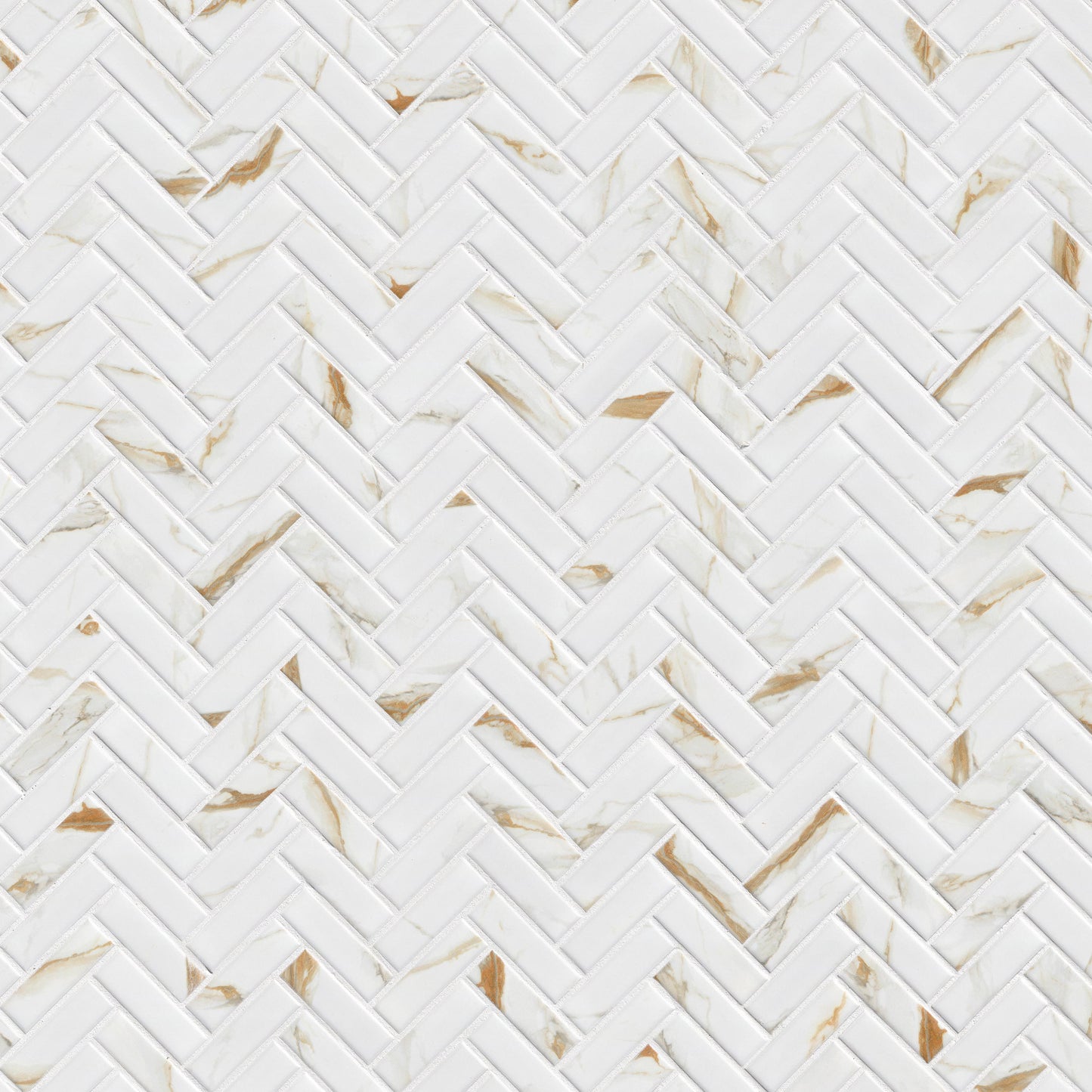 MSI Calacatta Gold Matte 1x3 Herringbone