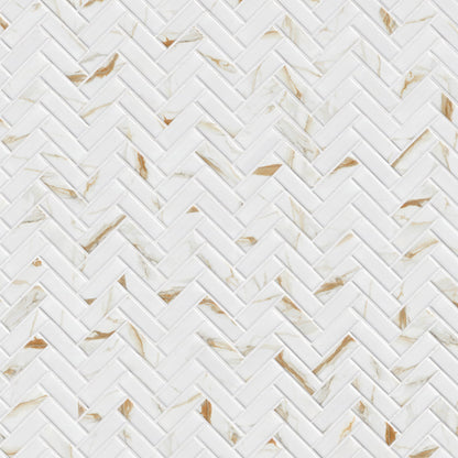 MSI Calacatta Gold Matte 1x3 Herringbone