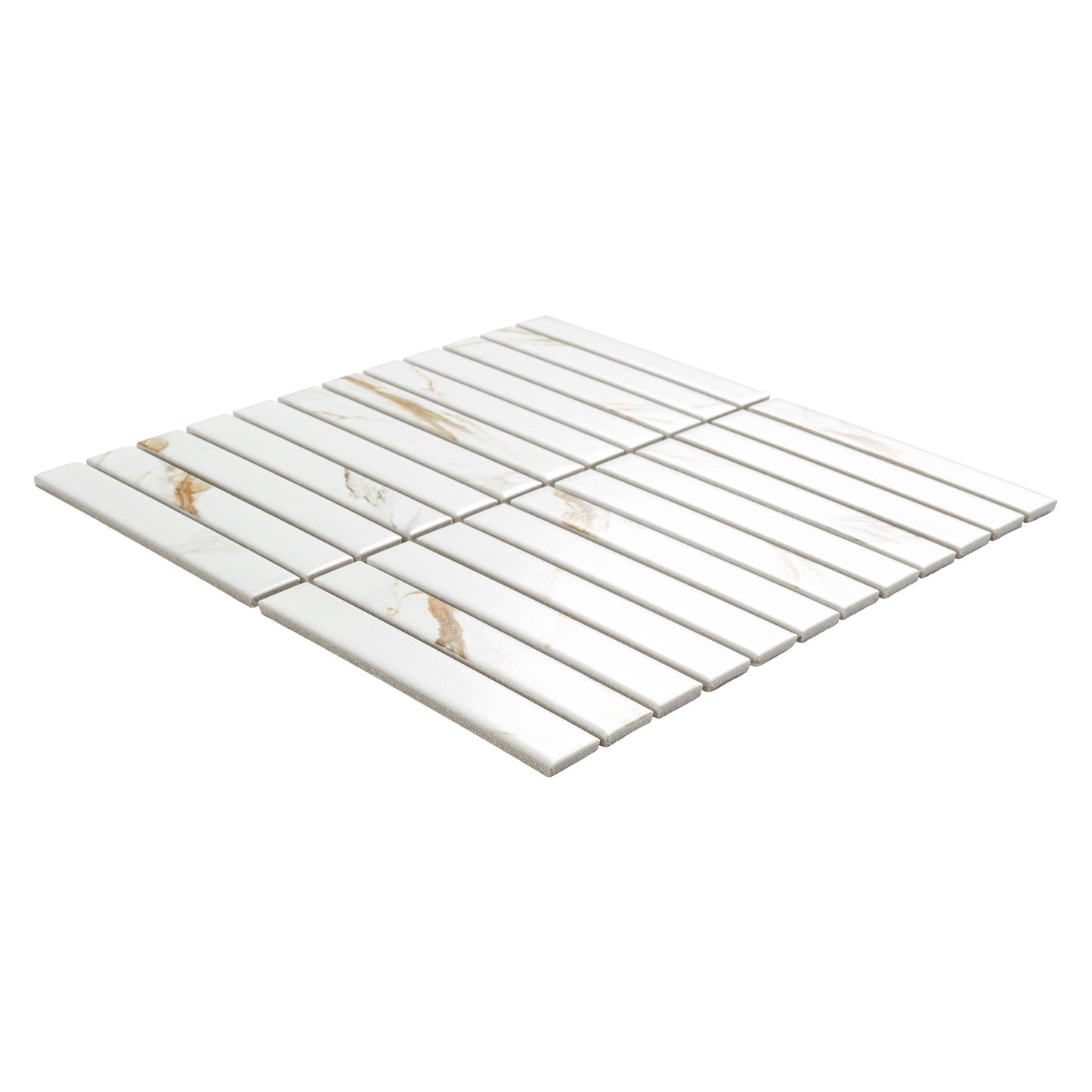 MSI Calacatta Gold Matte 1x6 Stack Pattern