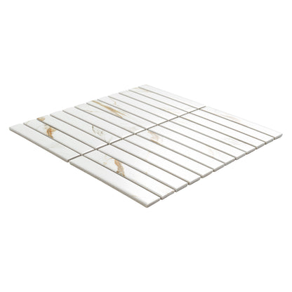 MSI Calacatta Gold Matte 1x6 Stack Pattern