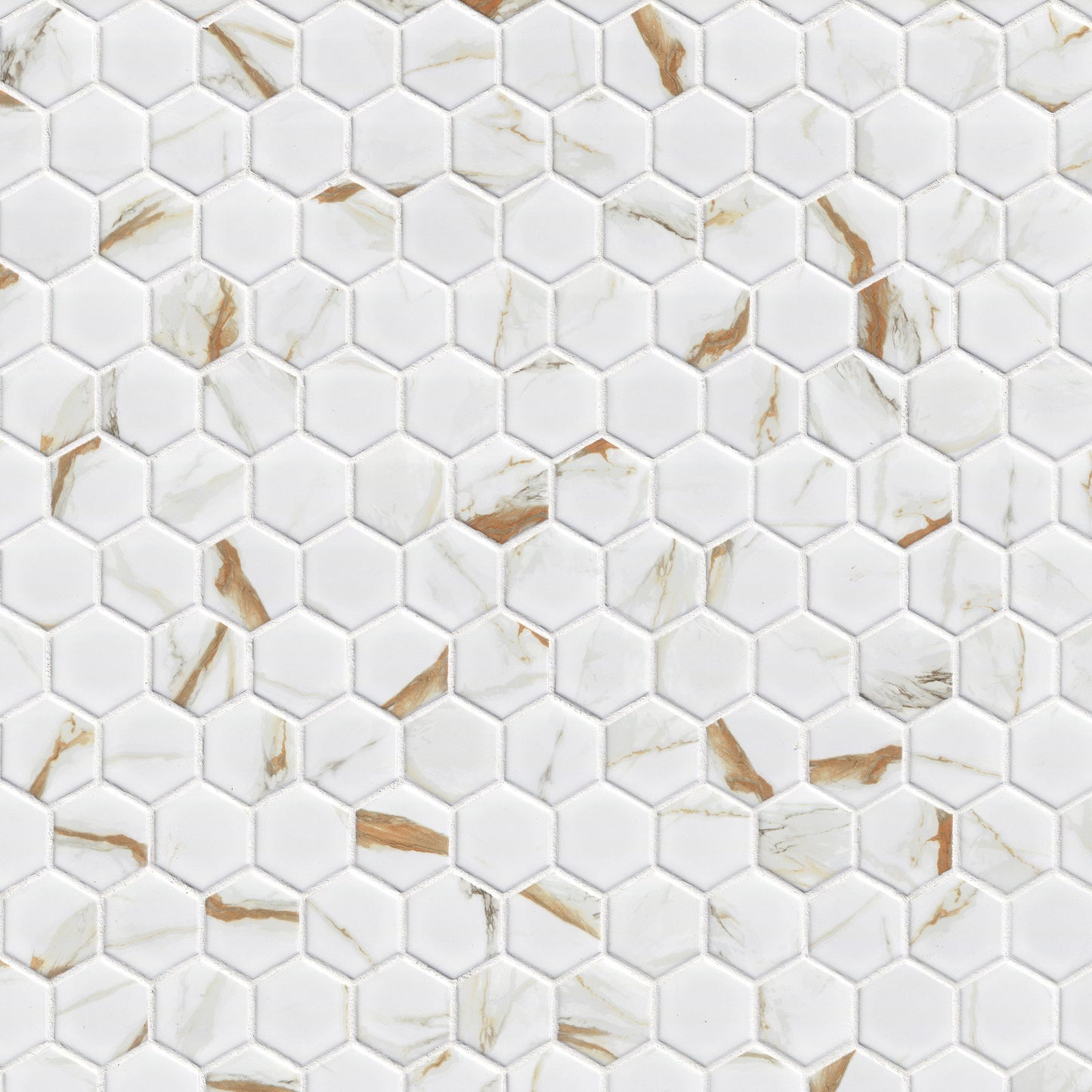 MSI Calacatta Gold Matte 2" Hexagon