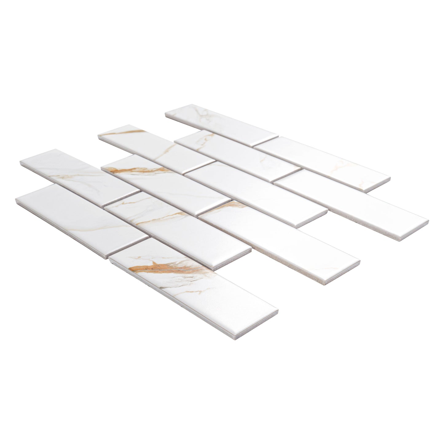MSI Calacatta Gold Matte 2x6 Subway Tile
