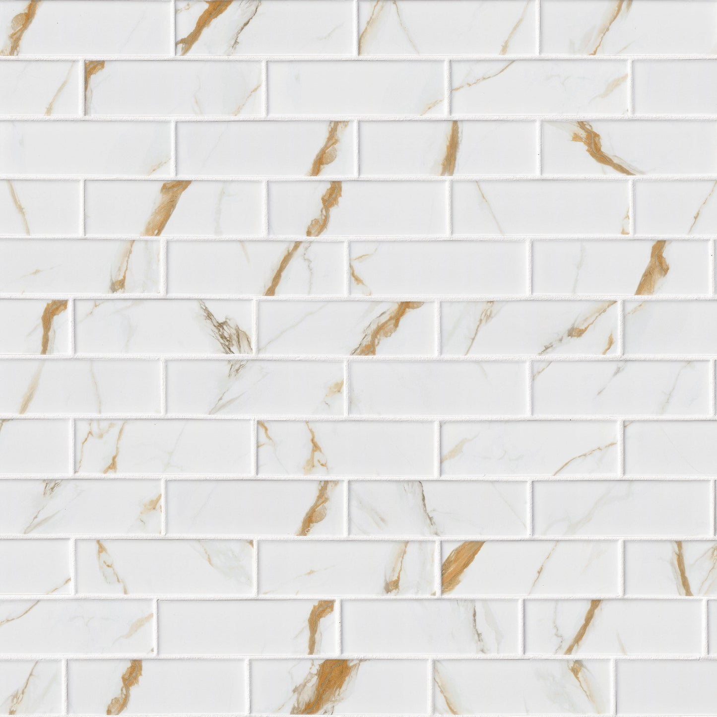 MSI Calacatta Gold Matte 2x6 Subway Tile