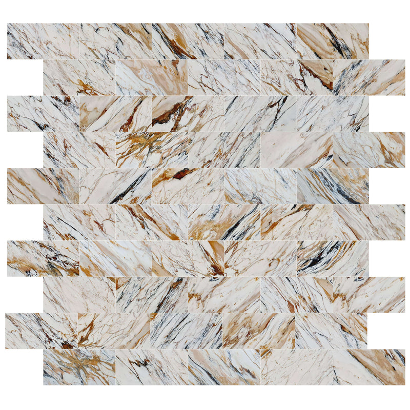 Calacatta Gold White Marble Polished Floor and Wall Tile