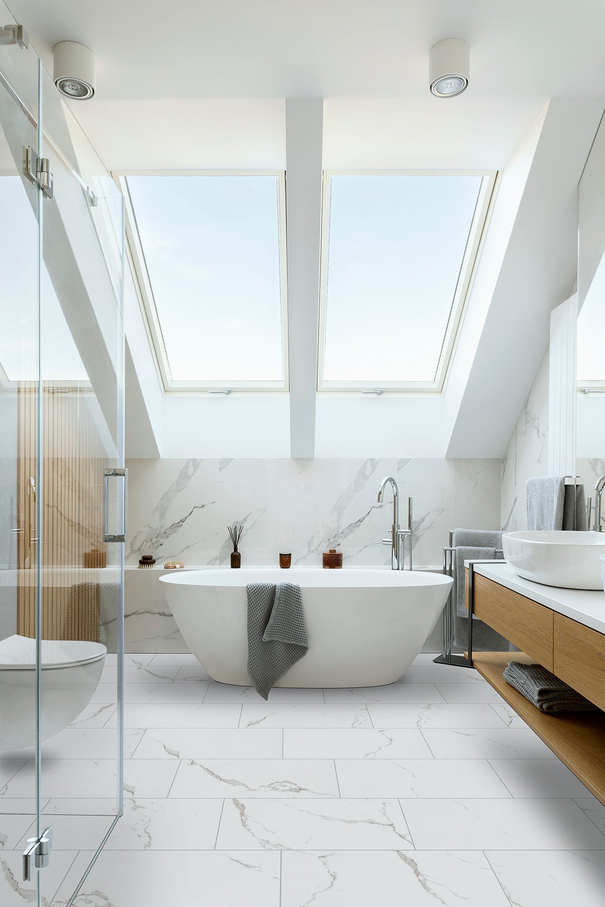 MSI Glenridge™Calacatta Serra®Luxury Vinyl Tile