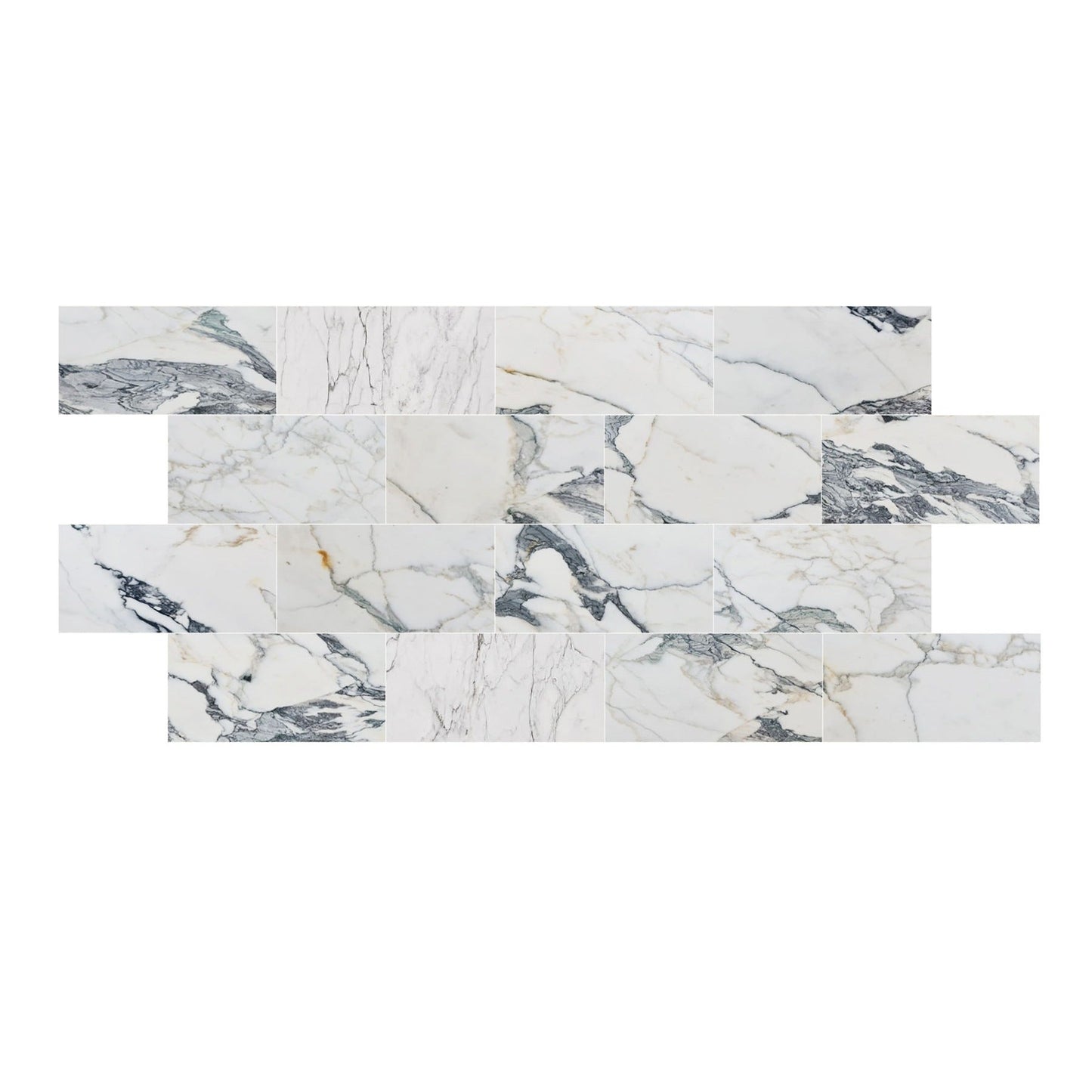 Calacatta Verde Marble Polished Floor and Wall Tile