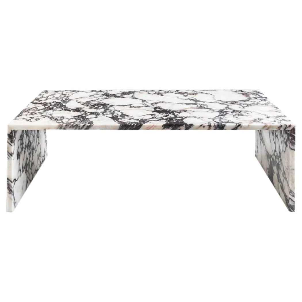 Calacatta Viola Marble Plain Design Coffee Table Polished (W)20" (L)36" (H)12"