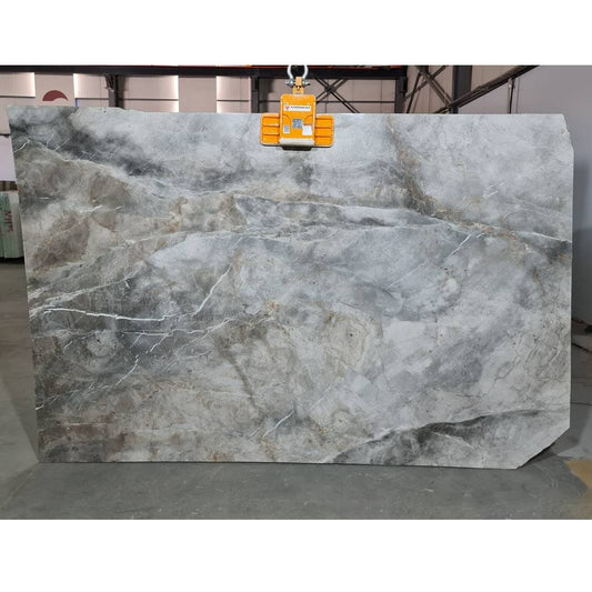 Caldia Gray Bookmatching Polished Marble Slab