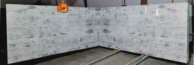 Calisco Gray Bookmatching Polished Marble Slab
