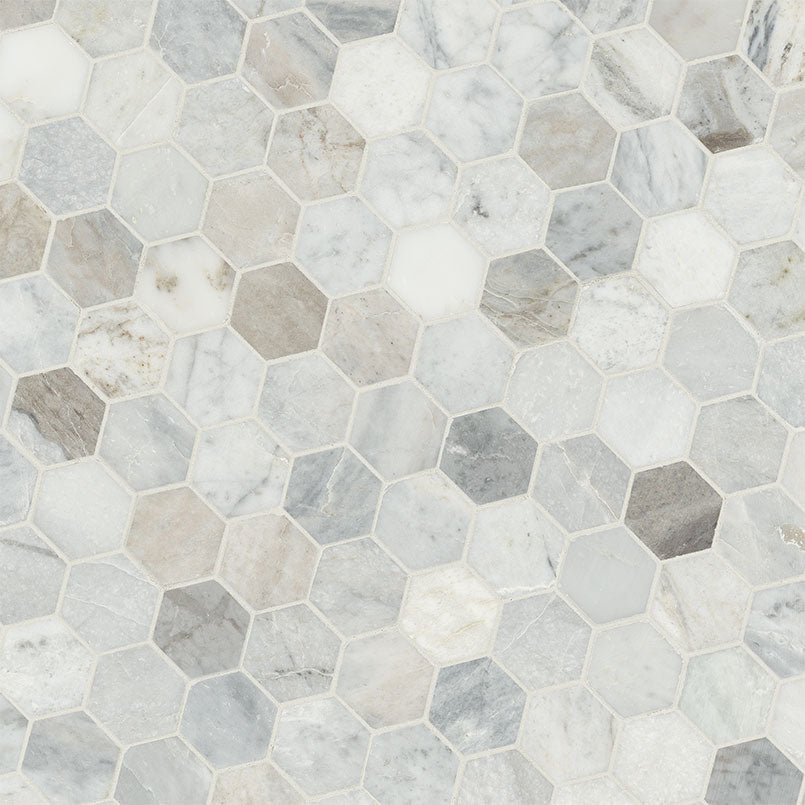 MSI Capri Blue 2" Hexagon Mosaic Tile