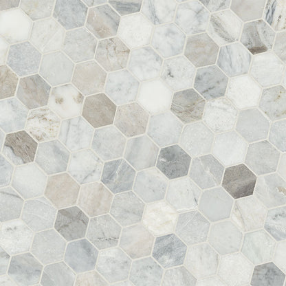MSI Capri Blue 2" Hexagon Mosaic Tile