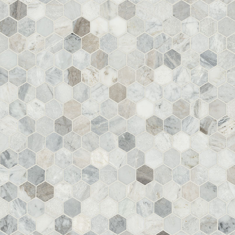 MSI Capri Blue 2" Hexagon Mosaic Tile