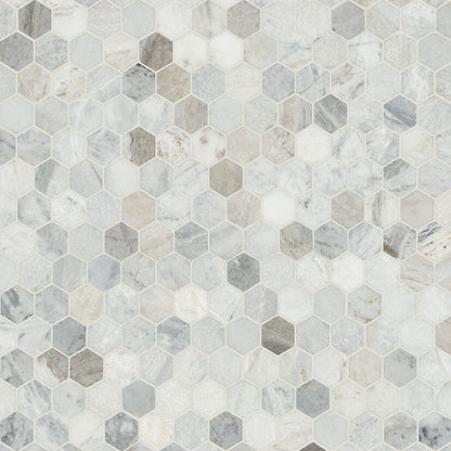 MSI Capri Blue 2" Hexagon Mosaic Tile