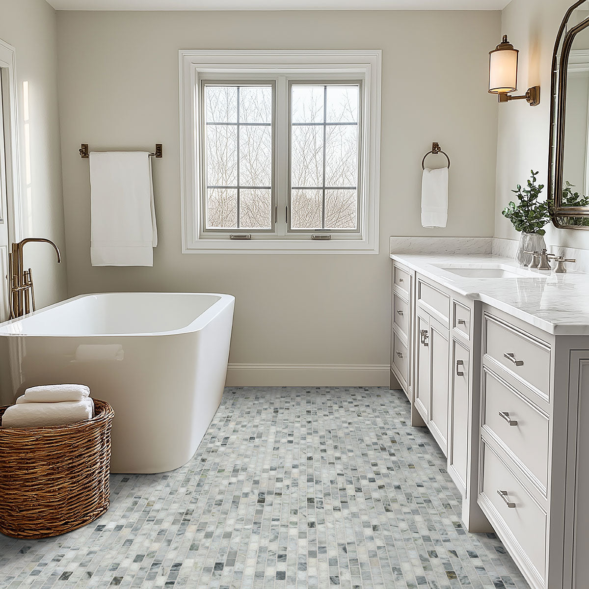 MSI Carrara Classique Brick Tile